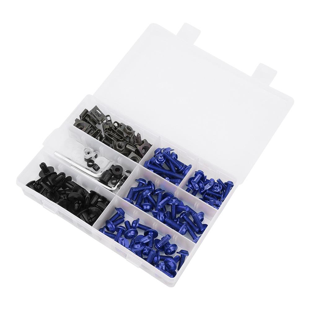 198PcsSet Windscreen Fairing Screws M5 M6 Bolts Kit Motorcycle AccessoryGolden