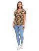 Women's Blouse with Short Sleeves, Comfortable, Elegant, Patterned MORAJ M PATT2