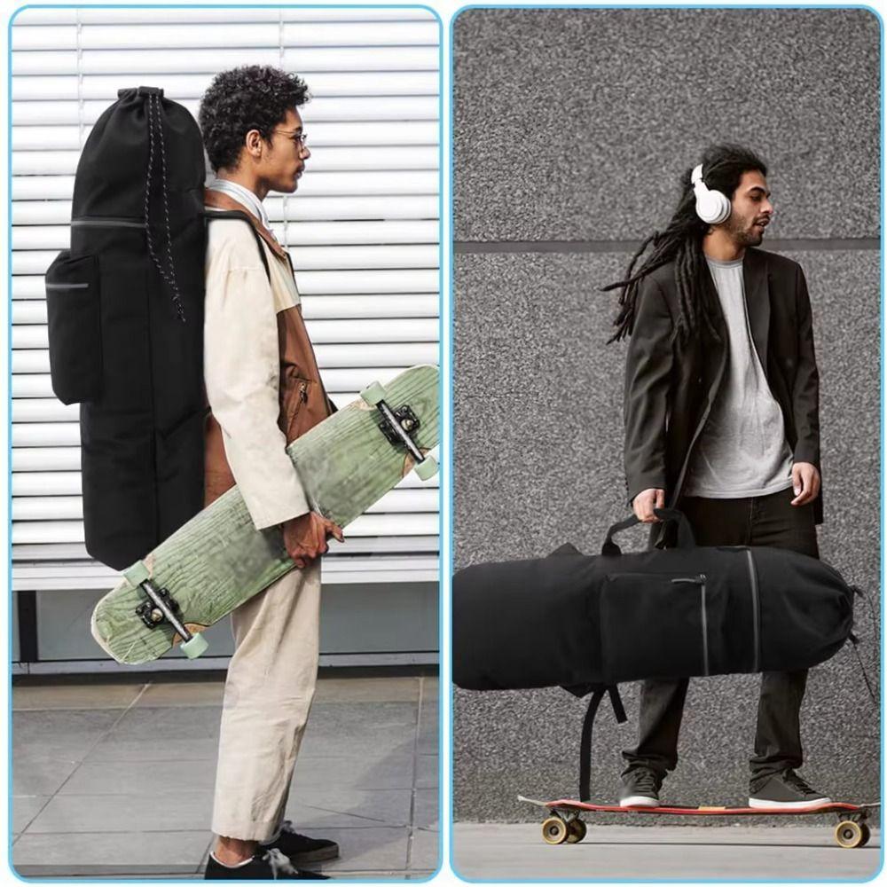 With Handle Skateboard Carry Pouch Drawstring Closure Skateboard Backpack Skateboard Bag  Beginners
