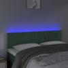 VidaXL LED Headboard Bedroom Furniture Double Bed Accessory Head of Bed Frame Interior Dark Green 3121663
