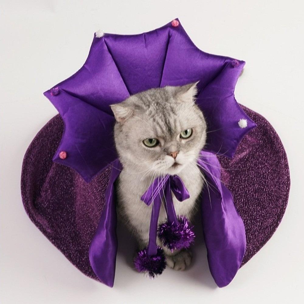 Cloth Halloween Pet Cloak Star Dog Witch Costume Cute Pet Witch Cloak  Halloween Atmosphere