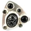 Dolce Vita [F9140] - Silver Black 'Creativity' Designer Ring