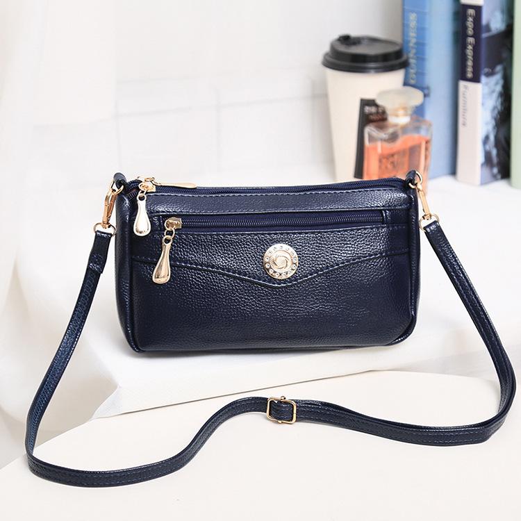 New Summer Women's Crossbody Bag Wide Bottom Underarm Fashion Bag Large Capacity Mobile Phone Change Bag