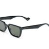 Gucci Temple Monogram Embellishment Acetate Irregular Sunglasses Men's Black