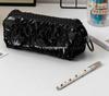 Spacious Korean-Style Pencil Case & Makeup Bag In Girlish Cream