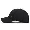 Men's Autumn Winter Velvet Thick Ear Protection Cold-Proof Warm Baseball Cap Rhombic Embroidered Duck Tongue Cotton Cap