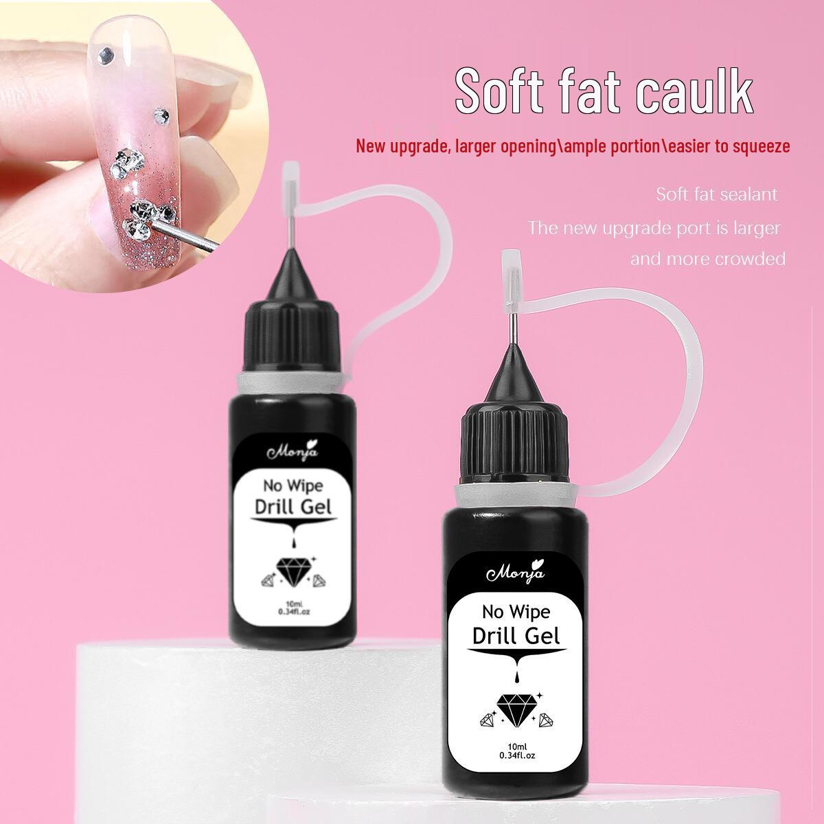 

No-Wash Gap-Filling Nail Glue for Strong, Firm Diamond Setting - Nail Art Super Adhesive