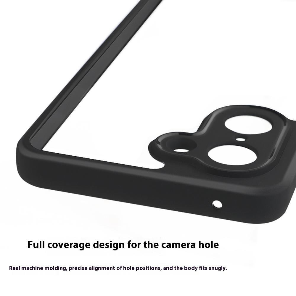 For OnePlus Nord CE5 5G Deksel Støtsikkert PC+TPU Gjennomsiktig Bakside Telefondeksel