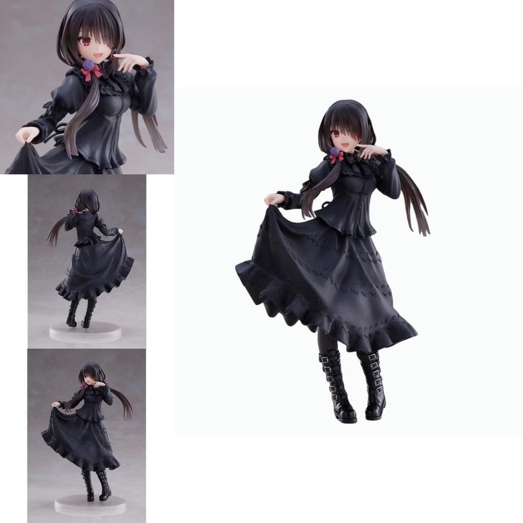 Beautiful Kurumi Tokisaki Pvc Statue In Elegant Dress Pose Perfect For Collecting