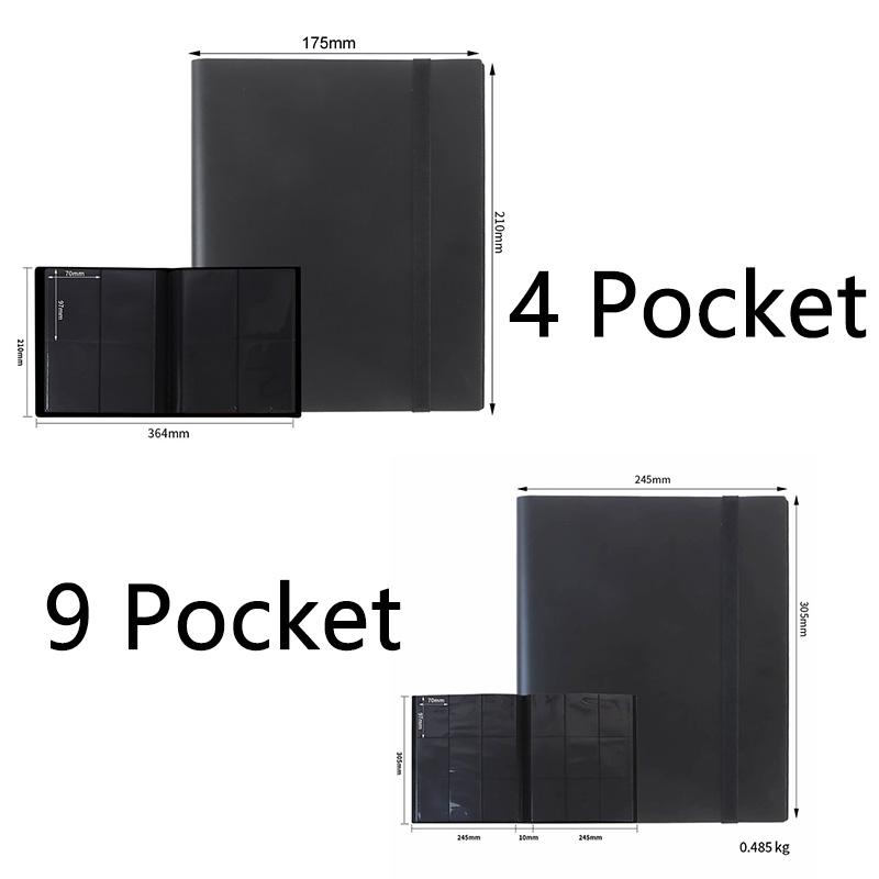 4/9Pocket Trading Card Holds 160/360 Cards  Durable PP Cover  Ideal For Basketball Baseball Sports Card Book Sleeve Binder