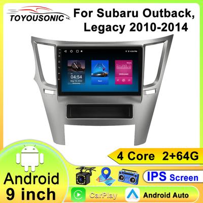 For Subaru Outback, Legacy 2010-2014 Navigation GPS Android Car Radio Multimedia Player Stereo wifi+4G Carplay Auto Video