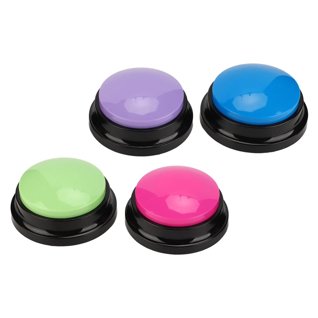 4pcs Record Talking Button Multifunctional 30S Dog Communication Buttons for Dogs Cats Pets