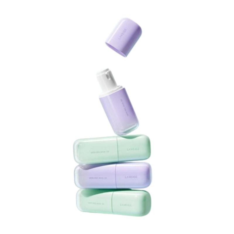 Laneige Skin Veil Base EX SPF28 PA++ 30ml – Tone Correcting Makeup Base, Lightweight Skin Prep Primer, Violet & Mint Green
