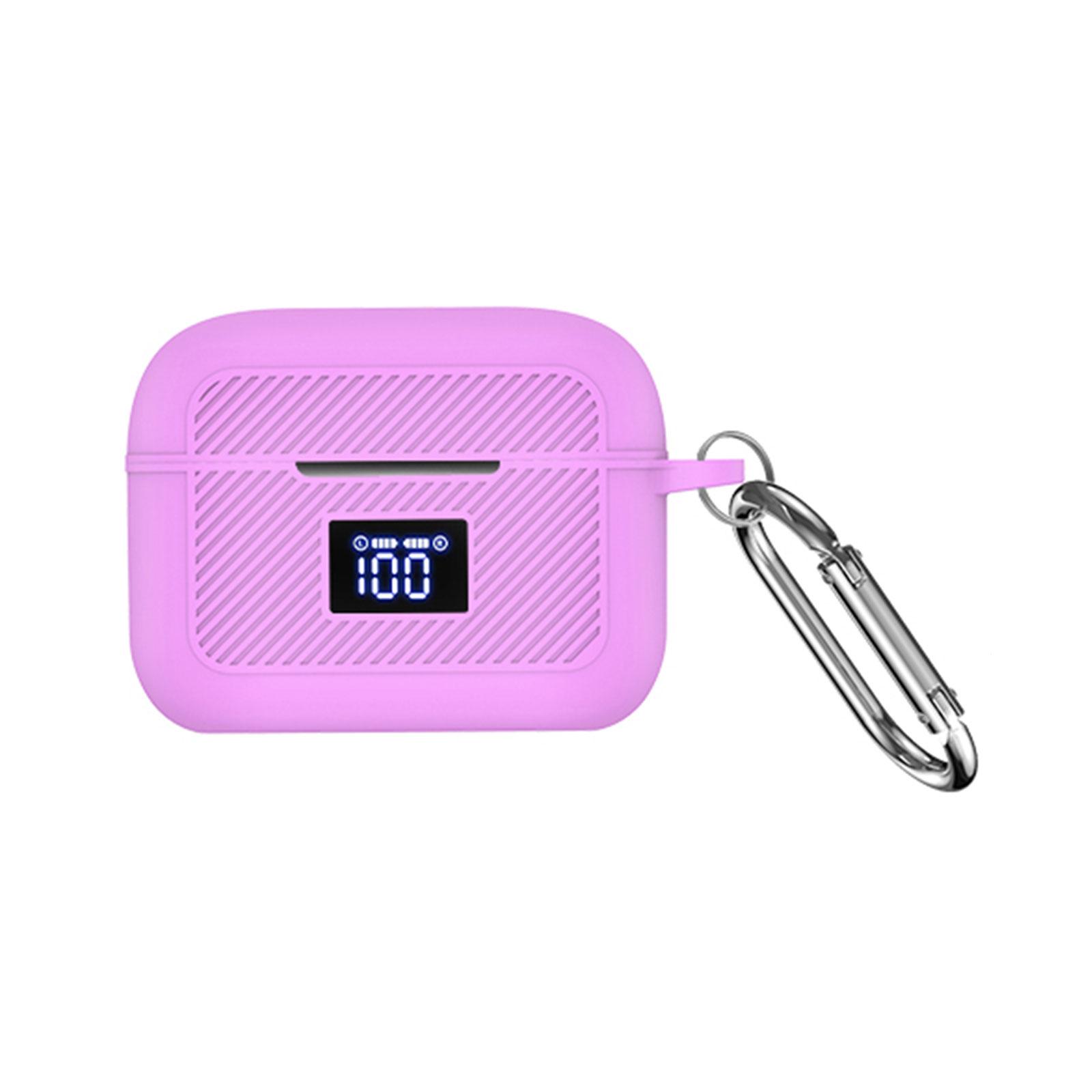 

Wireless Earbuds Cover Soft Case Silicone Cover for TOZO Tonal Fits T21 Anti Scratch Skin Waterproof Flexible Housing фиолетовый