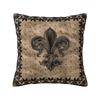Custom Gold Fleur De Lis Design On A Pink Background Cushion Covers Luxury Sacred Flower Velvet Nordic Throw Pillow Case