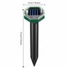 2PCS Waterproof Solar Powered Animals Repeller Solar Powered Plastic Ultrasonic Snake Repellent Energy Conservation Eco-friendly