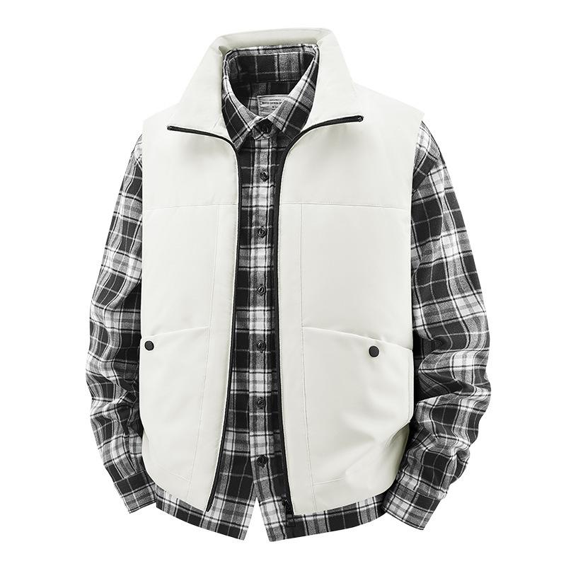 

Осенне-зимнее пальто Мужская красивая майка Теплое пальто Без рукавов Спорт XXXXXL