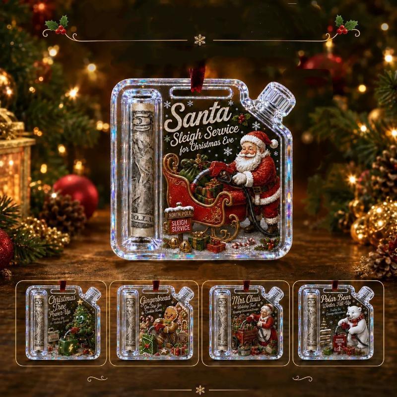 Christmas Cash Gift Ornament Money Holader Hanging Ornament Christmas Tree Pendants Xmas Tree Accessories New Year Gift