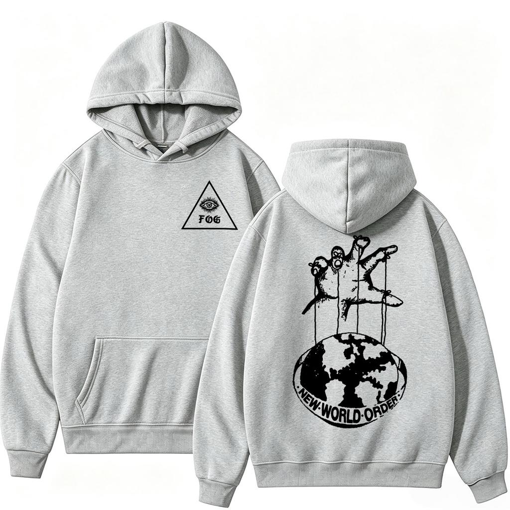 Forward Observations Group World Order Hoodies Fashion Vintage Punk Long Sleeve Unisex Autumn Winter Oversized Tracksuit