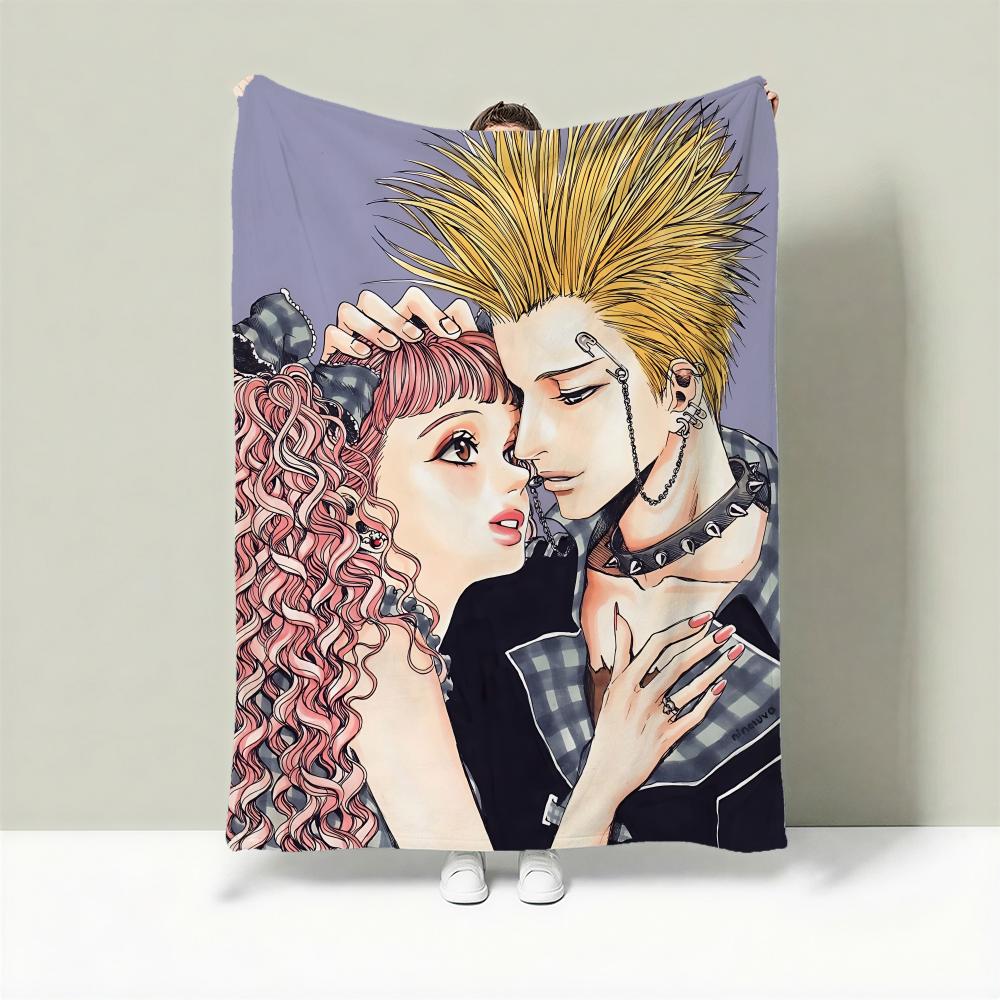 Anime P-Paradise Kiss Throw Lightweight 240g Flannel Blanket Soft Skin-friendly for Summer Cooling 75cmx90cm