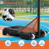 Adjustable Height Basketball Hoop System for Teens and Adults: 4.38.2 FT Height Range with Shatterproof Backboard AllWeather Du