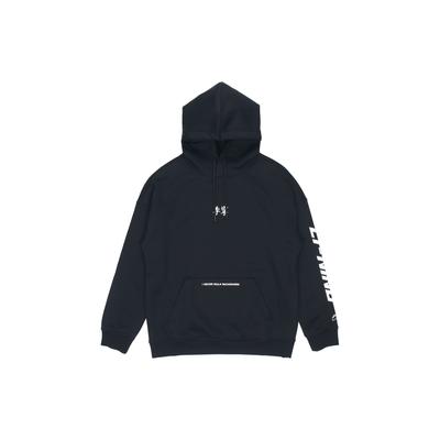 Li-Ning Sports Life Series Plush Warm Loose Pullover Hoodie Unisex Tops Black AWDR857-4