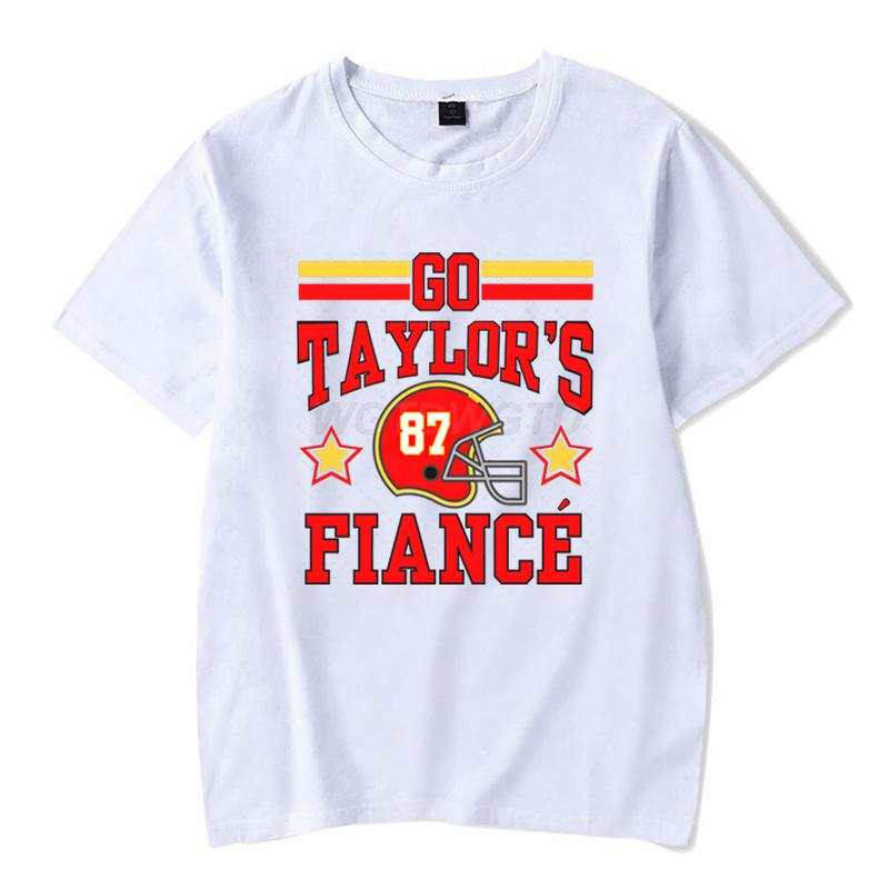Funny T Shirts TTaylors Fiance Classic Tops Crew Neck Casual Tops Funny Unisexs Womens Clothing Gift for Fans Classic Tops
