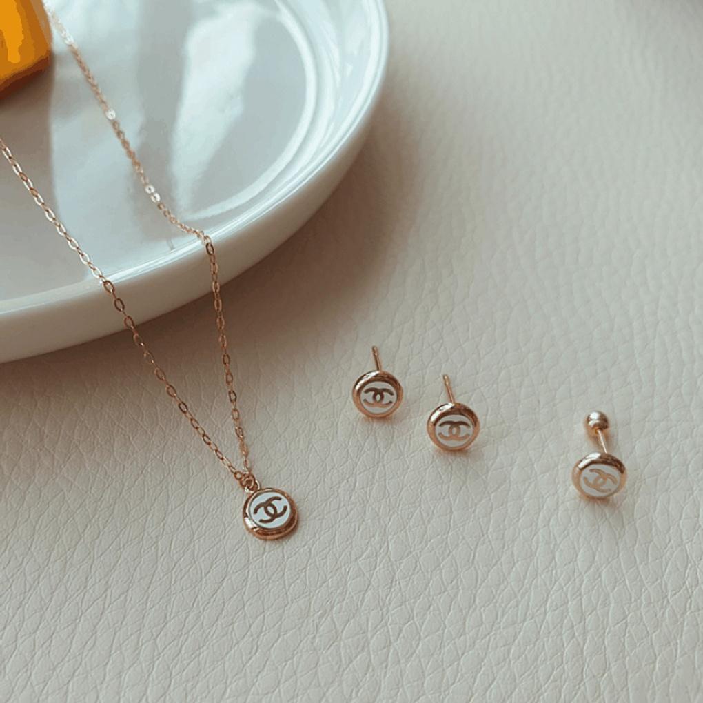 

Surgical steel piercing earrings inner conch 14K gold round gold