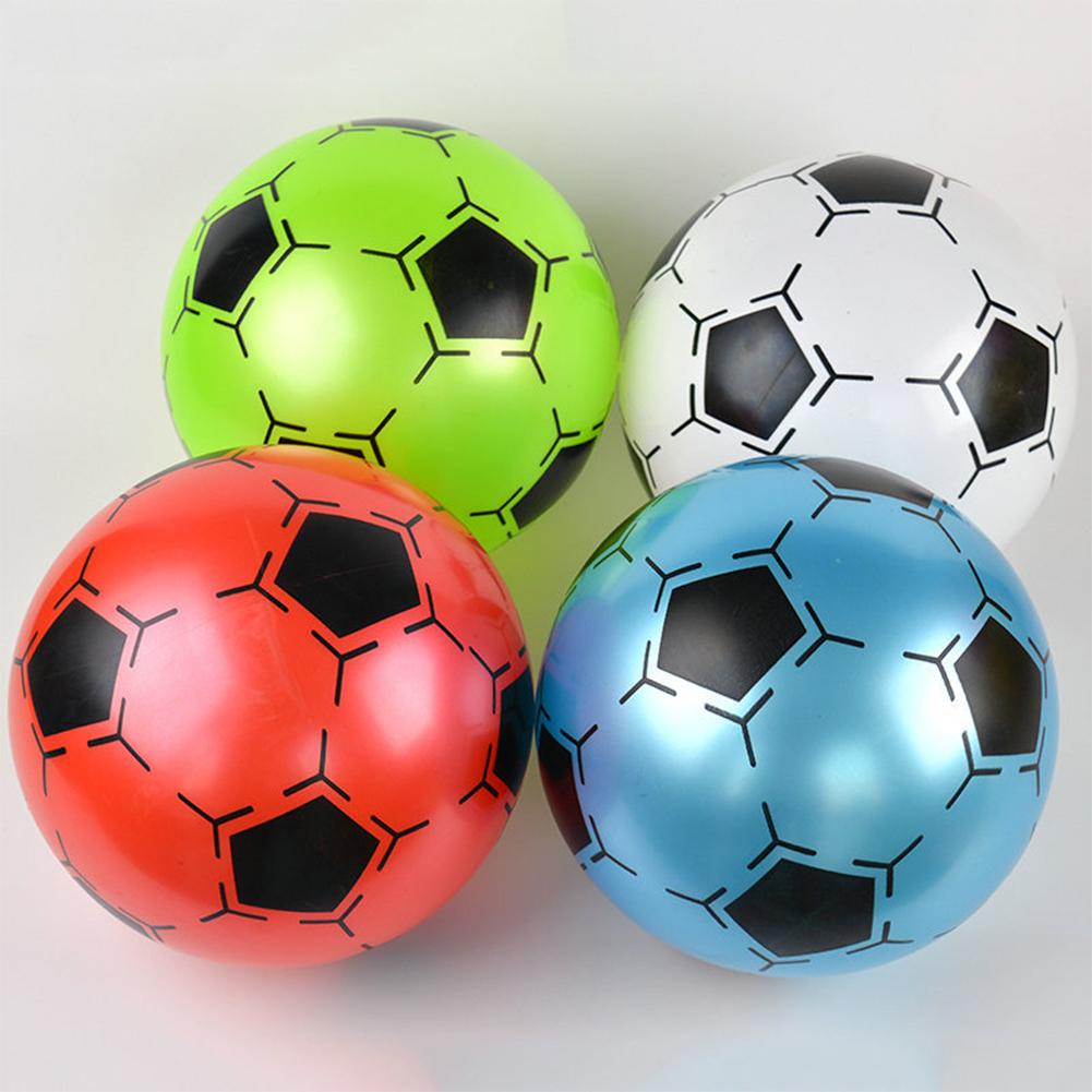 9 Inch Children Inflatable PVC Soccer Ball Toy Football Shape Bouncing Ball Gift for Kids Random Color