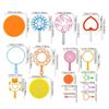 Heart Bubble Wand Set Star Bubble Blowing Tool Bubble Blower Multi-Shape Bubble Maker  Children