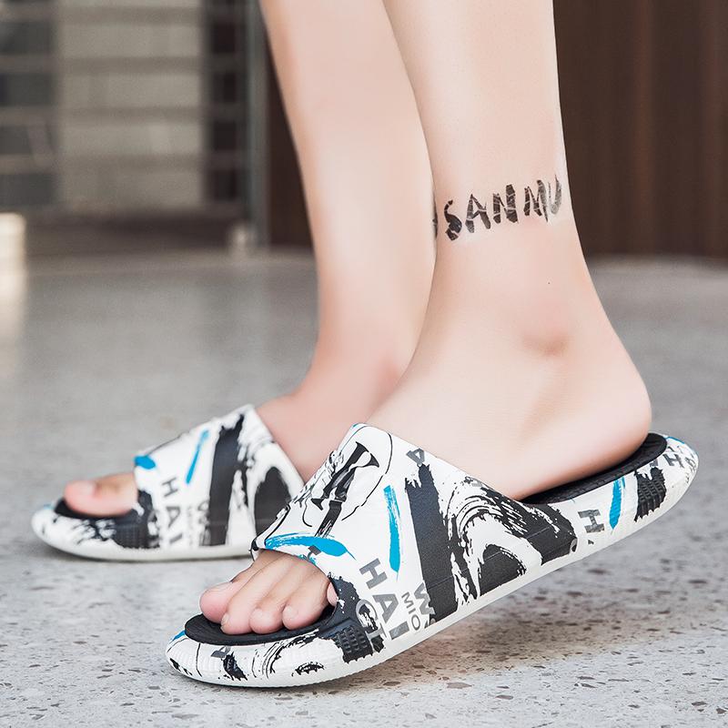 Модные мужские тапочки slip on outdoor модные тапочки на платформе шлепанцы нескользящие — фото 6