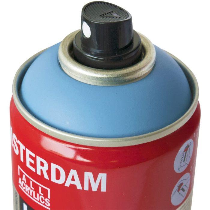 Bombe de peinture Amsterdam 400 ml bleu grisâtre