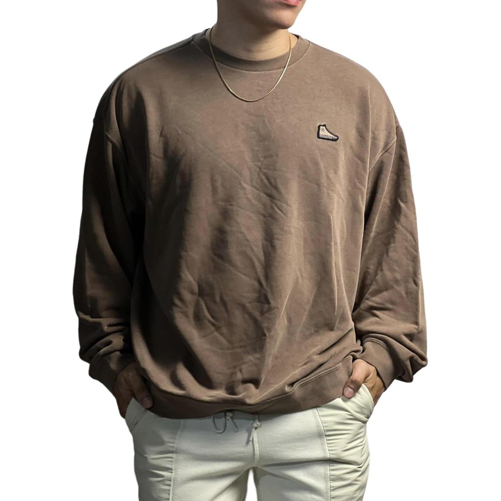 Converse Sweatshirts Unisex Brown Crew Neck Moderate Regular 10024866-A01
