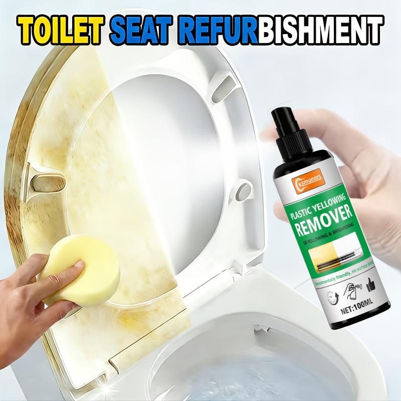 100ml Möbel Kunststoff Gelb Entferner Aufbereiter - Fleckenentferner und Aufheller für vergilbte Oberflächen. Geeignet für Toilette