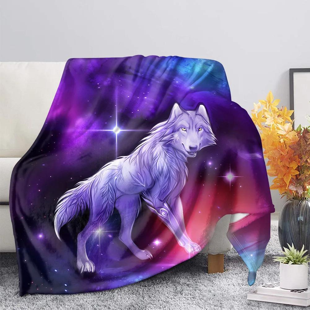Wolf Digital Printed Blanket Sofa Blanket Bed Soft Thermal Blanket Flannel Blanket Birthday Gift Blanket