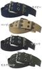 Double Pin Work Belt Wide Fits Waist up to 110cm Moss (WP-40) 3.8cm / (4 Colors Black, Beige, Navy, Green)