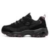 D'lites 1.0 Women Black Purple Low Top Dad Shoes Fabric Leather Retro Wear Resistant 149906-BKPR
