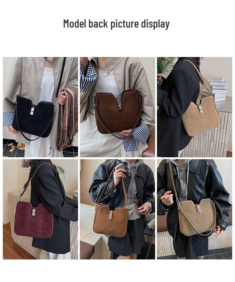 2025 Vintage Matná Minimalistická Velkokapacitní Taška Přes Tělo/Taška Přes Rameno