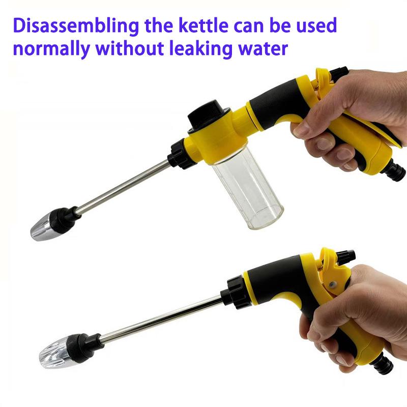 High-Pressure Long-Rod Foam Water Gun for Home and Car Use