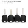 Coque de protection pour clé de voiture pour Peugeot 106 107 307 206 207 306 406 pour Citroën C2 C1 C3 C4