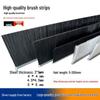 Black Dustproof Sheet Metal Bristle Brush, 1550mm Length, 40 Bristles, 25x30mm Strip, 1020 Model