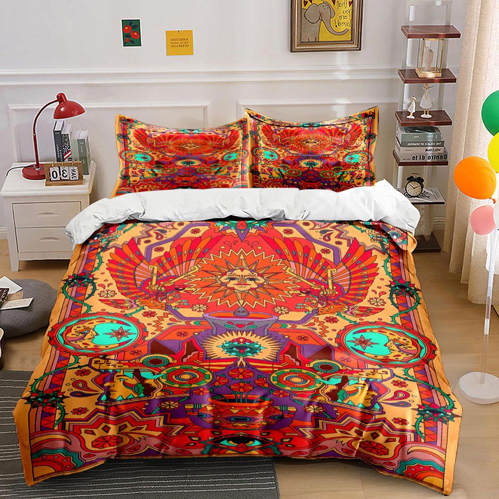 

Sunburst, eagle, and mandalas. Bedding sets Duvet cover sets Duvet covers Pillowcases(1 * Duvet Cover 2 * Pillowcases, without duvet insert) 135x200cm