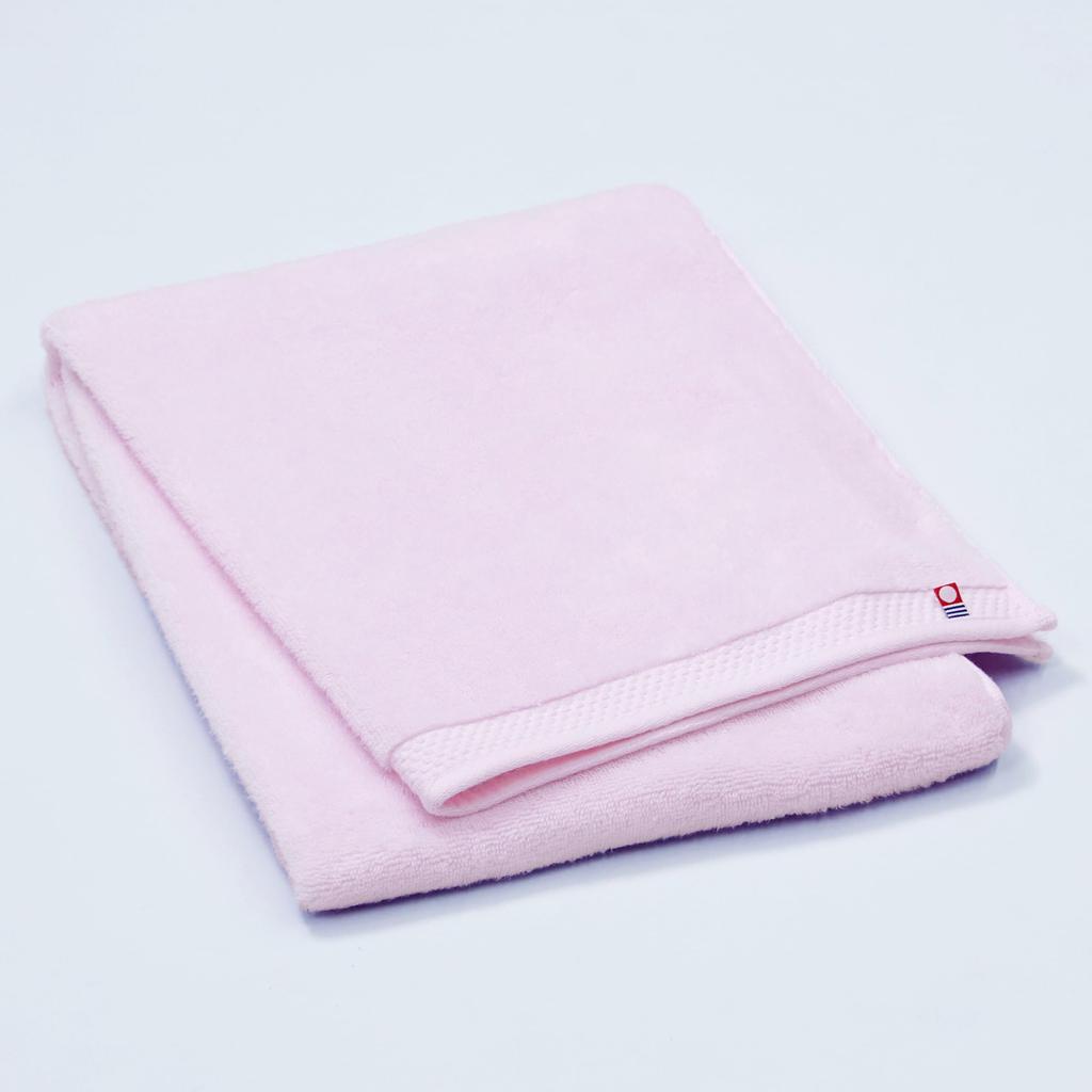 Nishikawa Imabari Badehandtuch Made in TT15380654, 60x120cm, 100% Baumwolle, Flauschig, Leicht, Pillingarm, Japan, Rosa,