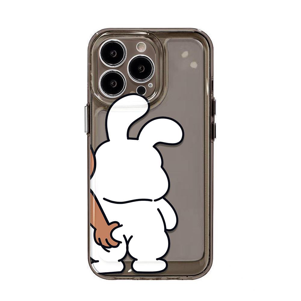 Pulling butt bear applies to iPhone17promax mobile phone case Apple 15 cartoon 14/13 personality 15 anti-drop x