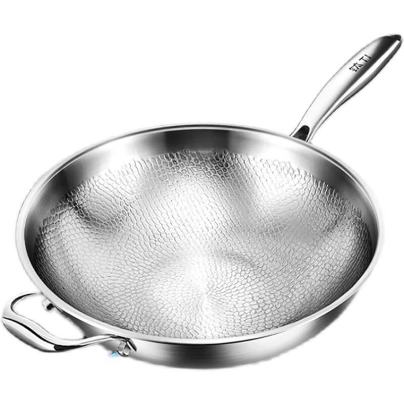 ZHI SHI 36cm Gehammerter Titan Wok