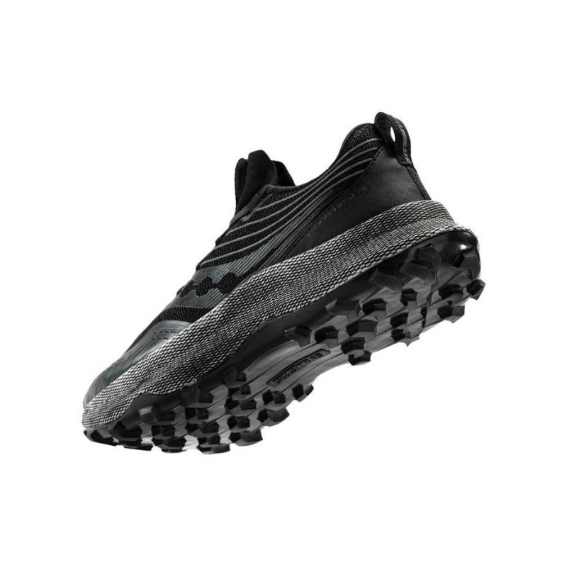 Saucony Endorphin Trail men low-top trail running shoes black cushioned slip-resistant S20647-10