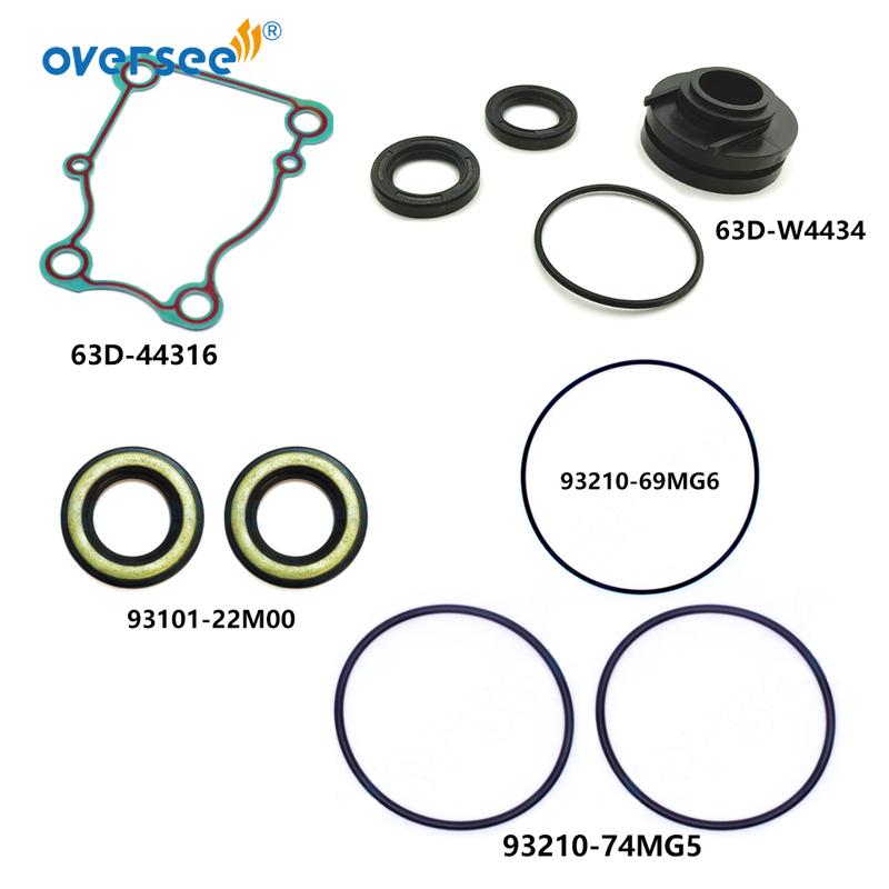 Lower Unit Gasket and Seals for Yamaha 40HP 6H4 Serial Outboard Engine