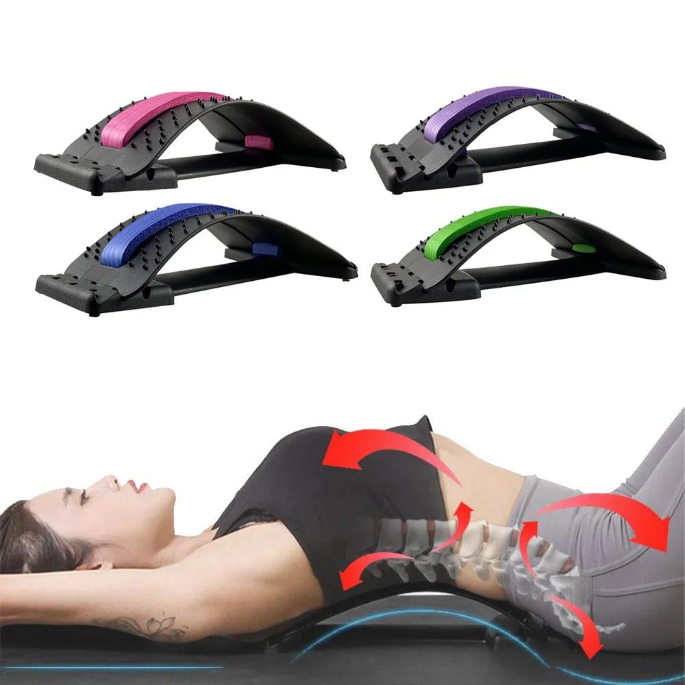 4 Level Adjustable Lumbar Back Stretcher For Lower Back Pain Relief Scoliosis Sciatica Ergonomic Stretching Board