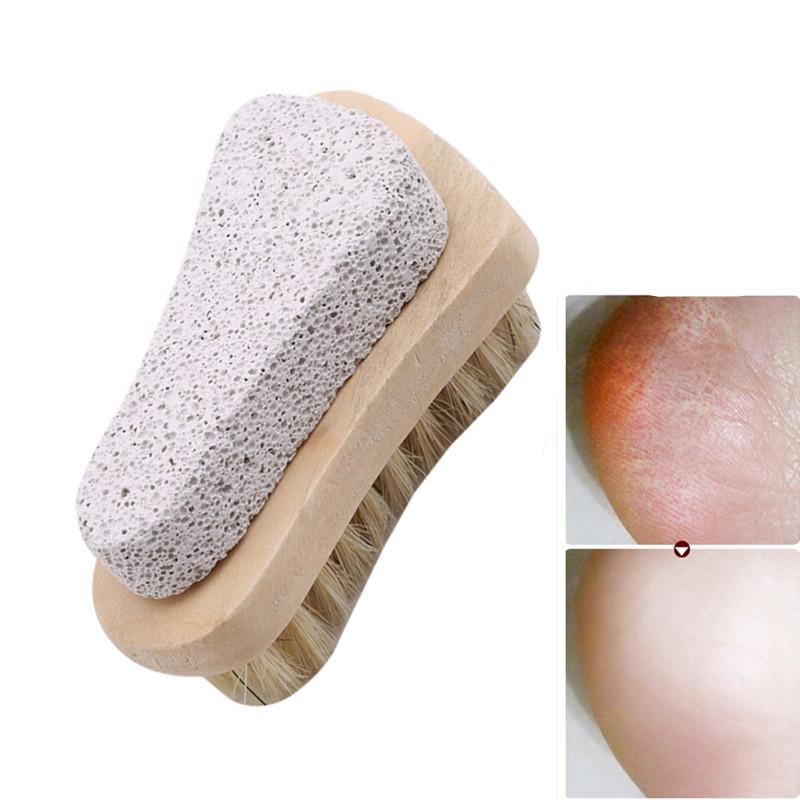 Beauty Cottage Feet Scrub Brush with Pumice Stone Toe Skin Foot Callus