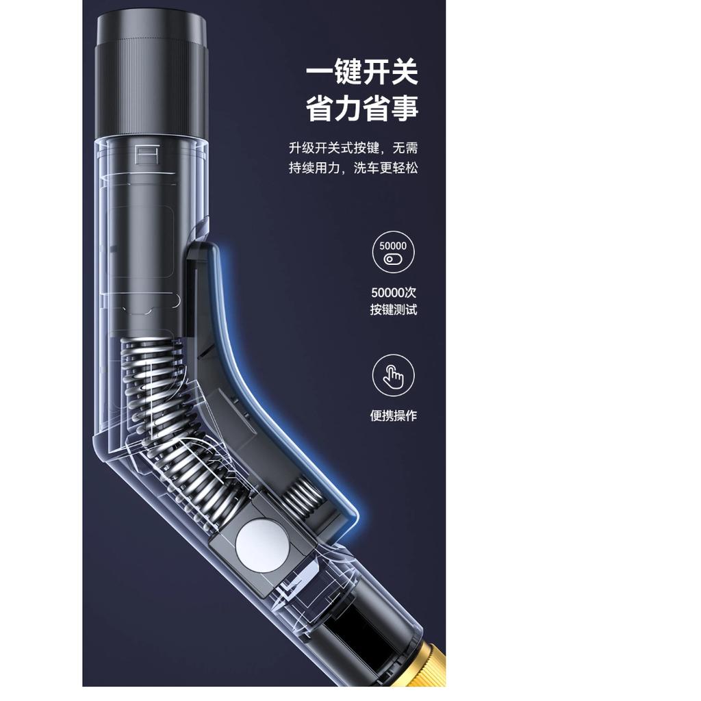 Portable High Pressure Car Wash Water Gun Alloy Spray Nozzle Household Water Sprayer for Car Washing Garden Watering Cleaning Tool